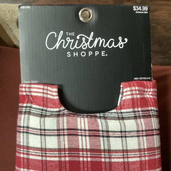 The Christmas Shoppe Christmas Tree Skirt New with tag - Picture 2 of 5